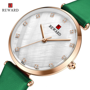 REWARD RD23002L  ladies watch luxury sweet colorful women fashion watches casual dress  big dial simple classic golden clock